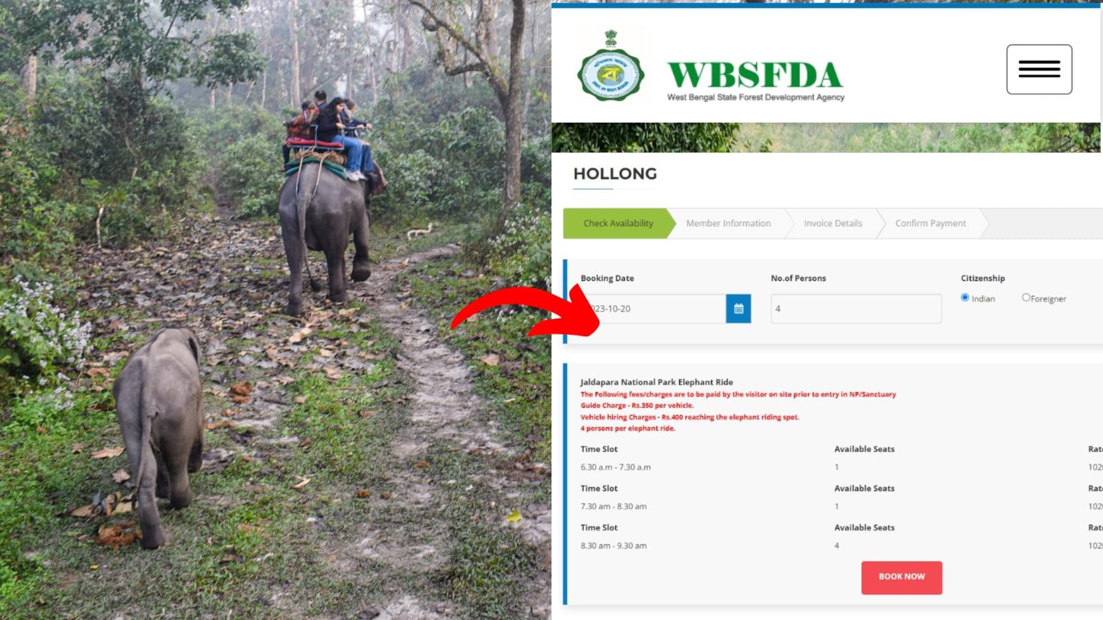 jaldapara elephant safari online booking